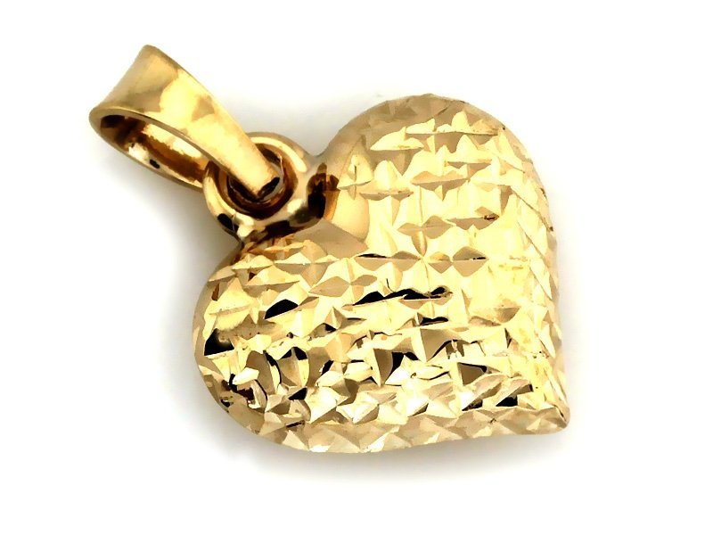 Zawieszka złota małe serce serduszko wisiorek