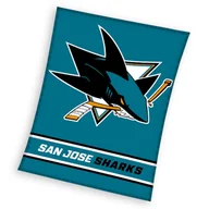Koce i narzuty dla dzieci - Koc NHL San Jose Sharks SANJOSESHARKS234001 150x200 cm - miniaturka - grafika 1