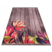 Dywany - Brązowy prostokątny dywan z motywem drewna - Nortix - miniaturka - grafika 1