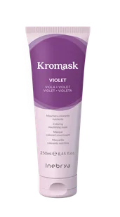 Inebrya Kromask, maska odświeżająca kolor, violet, 250ml - Farby do włosów i szampony koloryzujące - miniaturka - grafika 1