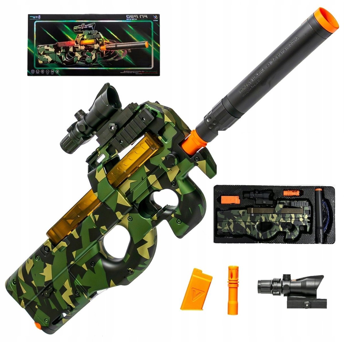 Pistolet Na Kulki Żelowe Karabin Na Kulki Wodne Elektryczny Automat