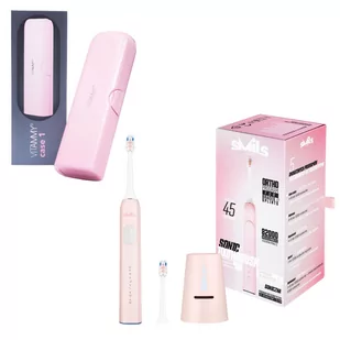 VITAMMY SMILS Powder Pink + etui VITAMMY case 1 pink Zestaw prezentowy - szczoteczka soniczna - Szczoteczki elektryczne - miniaturka - grafika 1