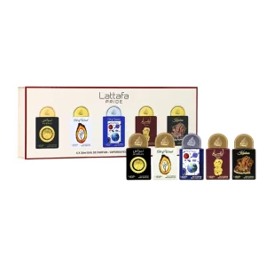 Lattafa woda perfumowana spray Pride Nebras 20 ml + Pride Art of Wood 20 ml + Pride Art of Universe 20 ml + Pride Ansaam Gold 20 ml + Pride Kashan 20 - Zestawy perfum unisex Lattafa woda perfumowana spray Pride Nebras 20 ml + Pride Art of Wood 20 ml + Pride Art of Universe 20 ml + Pride Ansaam Gold 20 ml + Pride Kashan 20 - Zestawy perfum unisex - miniaturka - grafika 1