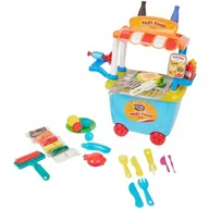 Masy plastyczne - PlayGo Fast food na kółkach Food truck ciastolina przekąski burgery ZESTAW - miniaturka - grafika 1