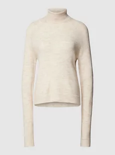 Sweter z dzianiny z golfem model ‘JULIANA’ - Swetry damskie - miniaturka - grafika 1
