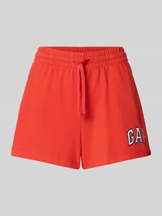 Szorty z dzianiny dresowej z elastycznym pasem - Spodenki damskie - miniaturka - grafika 1