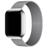 Akcesoria do smartwatchy - Pasek LUNA do Apple Watch 3/4/5/6/7/8/SE (42/44/45 mm) A00118 Srebrny - miniaturka - grafika 1