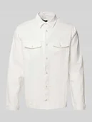 Kurtki męskie - Kurtka koszulowa z listwą z zatrzaskami - miniaturka - grafika 1