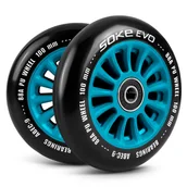 Akcesoria do skatingu - SOKE Kółka do hulajnogi 100 mm niebieskie 2 szt. 803101 - miniaturka - grafika 1