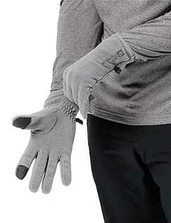 Rękawiczki - Jack Wolfskin Unisex REAL Stuff Glove rękawiczki, Slate Grey, M, Slate Grey, M - grafika 1