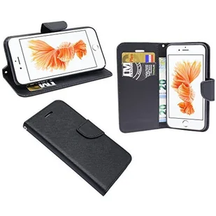 etui na telefon komórkowy iPhone 8 Plus z klapką na smartfona czarne - Etui i futerały do telefonów - miniaturka - grafika 1