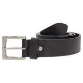 Paski - Mil-Tec Pas Skórzany Nappa Czarny - 120 cm - miniaturka - grafika 1