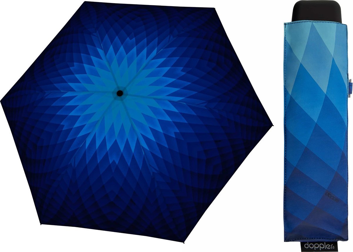 Parasol kieszonkowy Doppler Carbonsteel Mini Slim Fusion Blue