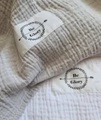 Pieluchy - CHUSTA OTULACZ MUŚLINOWY XXL biały - miniaturka - grafika 1