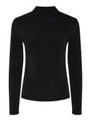 Koszulki i topy damskie - Pieces Koszulka "Madison" w kolorze czarnym - miniaturka - grafika 1