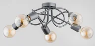 Lampy sufitowe - Boston lampa sufitowa 5xE27 szara 63193 - miniaturka - grafika 1