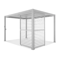 Kratki i pergole - Panel do pergoli PREMIUM 4m white, regulowany - GUTROOF - miniaturka - grafika 1