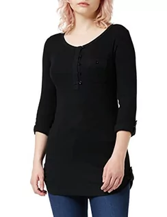 Koszulki i topy damskie - Urban Classics Damska koszulka z długim prążkowaniem, czarny (czarny 7), XL - grafika 1