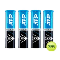 Tenis ziemny - Piłki tenisowe Dunlop ATP 18 x 4  szt. żółte 601314 - miniaturka - grafika 1