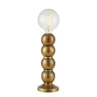 Lampy stojące - Lampa stołowa kula Gong 108780 Markslojd metal szkło złoty przezroczysty - miniaturka - grafika 1