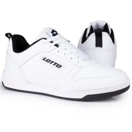 Buty sportowe męskie - Buty męskie sportowe Lotto Toco Bc White/black - miniaturka - grafika 1