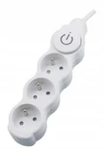 Listwy zasilające - Bemko Przedłużacz Potrójny+wyłącznik Z/u 5M - miniaturka - grafika 1