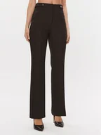 Spodnie damskie - Boss Spodnie materiałowe Tupera 50500378 Czarny Regular Fit - miniaturka - grafika 1