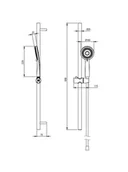 Zestawy prysznicowe - Deante Arnika Zestaw prysznicowy natynkowy nero NQAN51K - odbiór osobisty: Kraków, Warszawa - miniaturka - grafika 1
