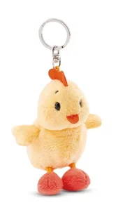 Breloczek Pisklę Eggwina 10cm żółty - Pluszowy towarzysz przytulanka zwierzęca z kółkiem na klucze do smyczy, torby albo plecaka - Plecaki - miniaturka - grafika 1