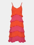 Sukienki - YAS Sukienka letnia Clara 26032842 Pomarańczowy Regular Fit - miniaturka - grafika 1