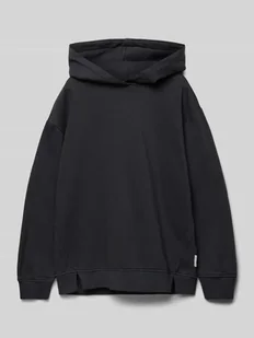 Bluza o kroju oversized z bawełny z kapturem i nadrukiem z tyłu - Bluzy dla dziewczynek - miniaturka - grafika 1