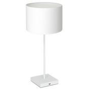 Lampy stojące - Luminex USB 906 lampa stołowa lampka 1x60W E27 biały - miniaturka - grafika 1