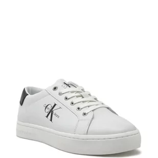 CALVIN KLEIN JEANS Skórzane trampki CLASSIC CUPSOLE - Trampki męskie - miniaturka - grafika 1