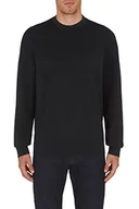 Bluzy męskie - Armani Exchange Męska bluza z logo Embossed & Big on Tone, czarna, bardzo duża, czarny, XXL - miniaturka - grafika 1