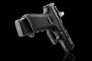 Strike Industries - Powiększona stopka magazynka Glock 19 + 5 - 9mm - Aluminiowa - Czarna - SI-EMP-AL-G19 - Osprzęt do wiatrówek - miniaturka - grafika 3