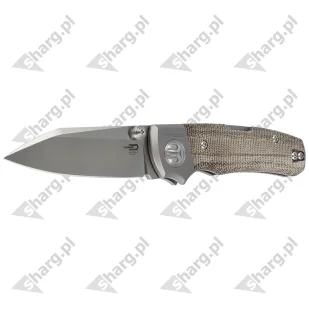 Nóż składany Bestech Tonic Titanium / Green Canvas Micarta, Satin M390 by Colin Maisonpierre (BT2204C) - Noże - miniaturka - grafika 2