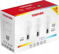Żarówki LED - 3x Żarówka Led E27 8,5W 4000K 806lm 180° Barwa Neutralna Toshiba - miniaturka - grafika 1