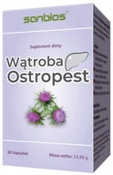 Układ pokarmowy - Sanbios Wątroba Ostropest Suplement diety 30 kaps. - miniaturka - grafika 1
