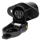 Akcesoria do przyczep i kamperów - Gniazdo elektryczne 3 pin złącze 3 pinowe amio-03212 - miniaturka - grafika 1