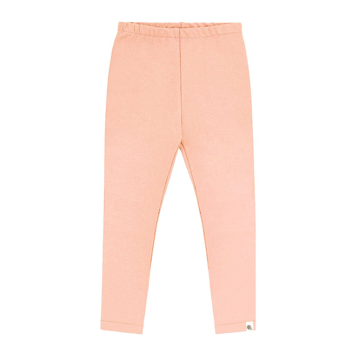 Bawełniane legginsy blady róż 98