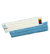 Miotły, szufle, mopy - TTS kompletny mop z rzepem 40 cm - mikrofaza \ mikroblue - miniaturka - grafika 1