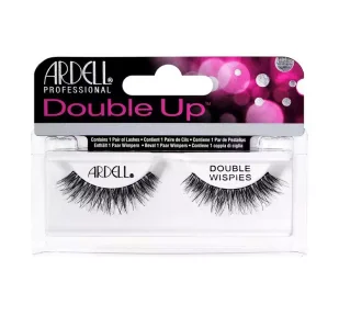 Ardell Double Up Wispies 1 para sztucznych rzęs Black - Sztuczne rzęsy i akcesoria - miniaturka - grafika 1