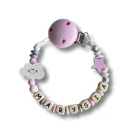 Gryzaki dla dzieci - Zawieszka do smoczka Twoje imię personalizacja drewno - miniaturka - grafika 1