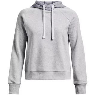 Bluzy damskie - Bluza Damska Under Armour Rival Fleece Cb Hoodie Szara 1373031 014-Xxl - grafika 1