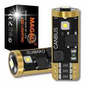 Żarówki samochodowe - ŻARÓWKI W5W LED T10 MAGALL M1 6000K 300LM 12V 2.5W CANBUS 3×SMD 2 SZTUKI - miniaturka - grafika 1