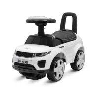Jeździki dla dzieci - Jeździk SUV ekoskóra Prime biały Baby Mix - miniaturka - grafika 1