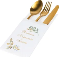 Dekoracje sali - Pokrowce Komunijne Etui Kieszonki Na Sztućce Dekoracje Stołu Komunia Święta - miniaturka - grafika 1