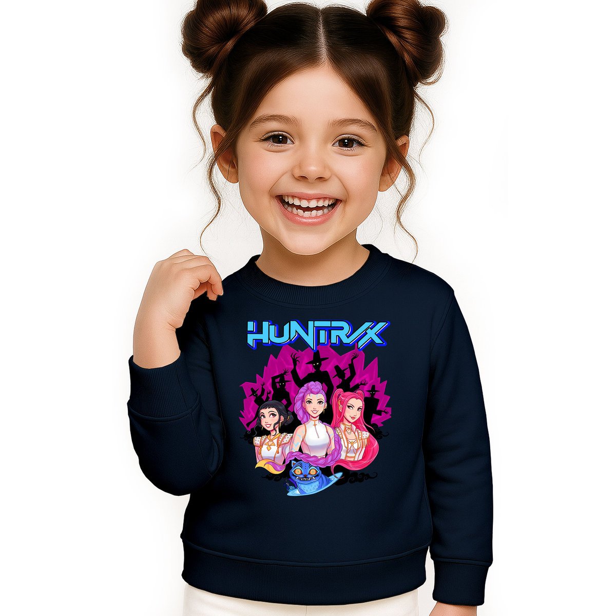BLUZA DZIECIĘCA KPOP DEMON HUNTERS HUNTRIX 122-128 BAWEŁNIANA JAKOŚĆ