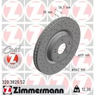 Tarcze hamulcowe - Tarcza hamulcowa ZIMMERMANN 320.3820.52 - miniaturka - grafika 1