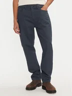 Spodnie męskie - Calvin Klein Jeans Spodnie materiałowe J30J326263 Niebieski Straight Fit - miniaturka - grafika 1